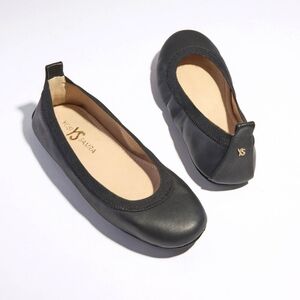 Yosi Samra Black Ballet Flats